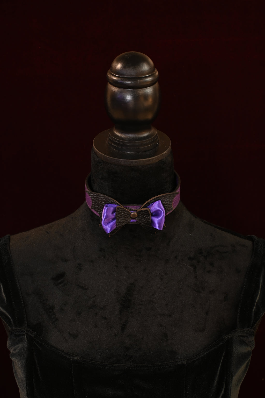 Spooky Season Purple Bat Collar image 0
