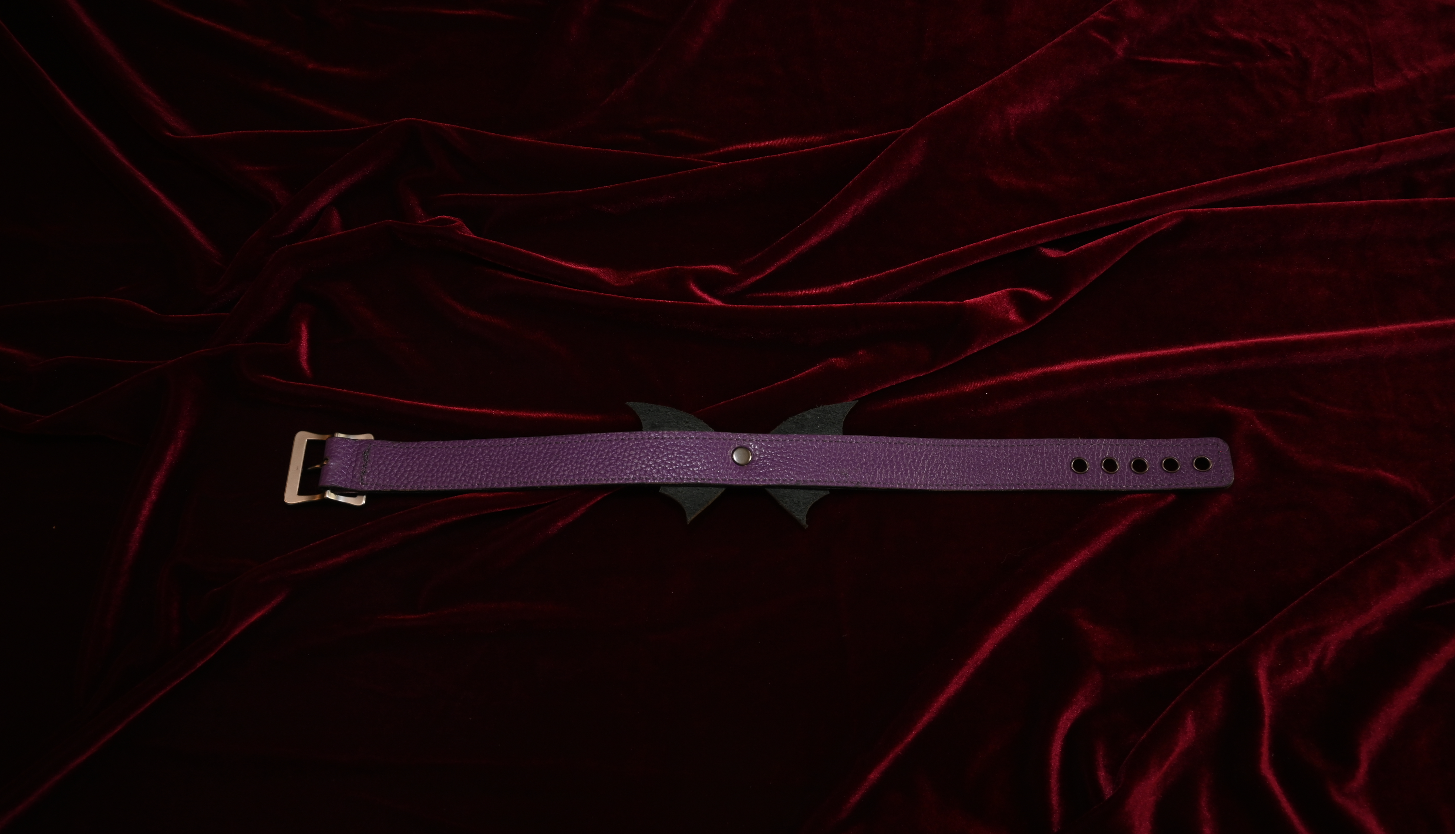 Spooky Season Purple Bat Collar image 3