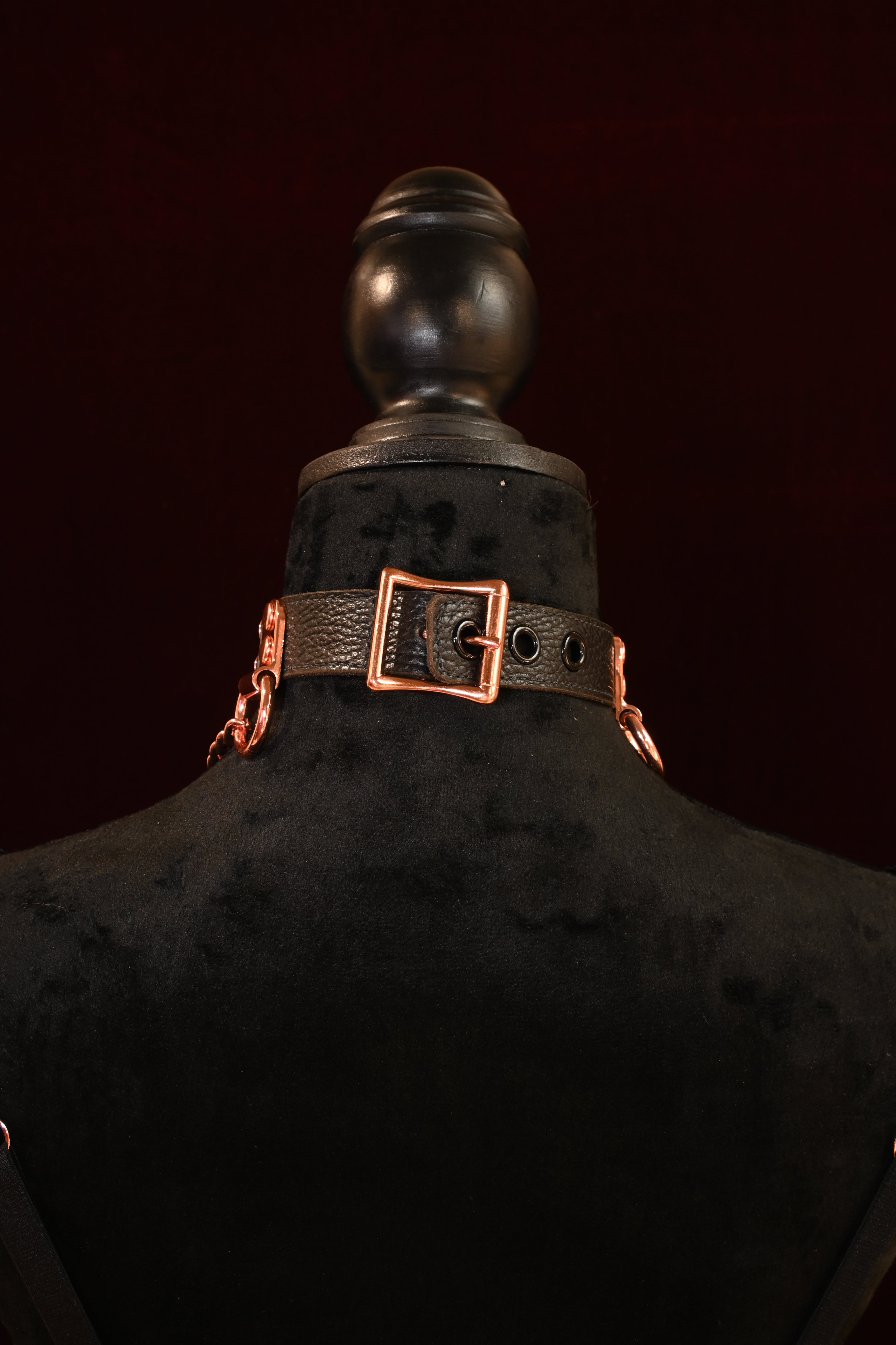 Copper Chain Name Plate Collar image 3