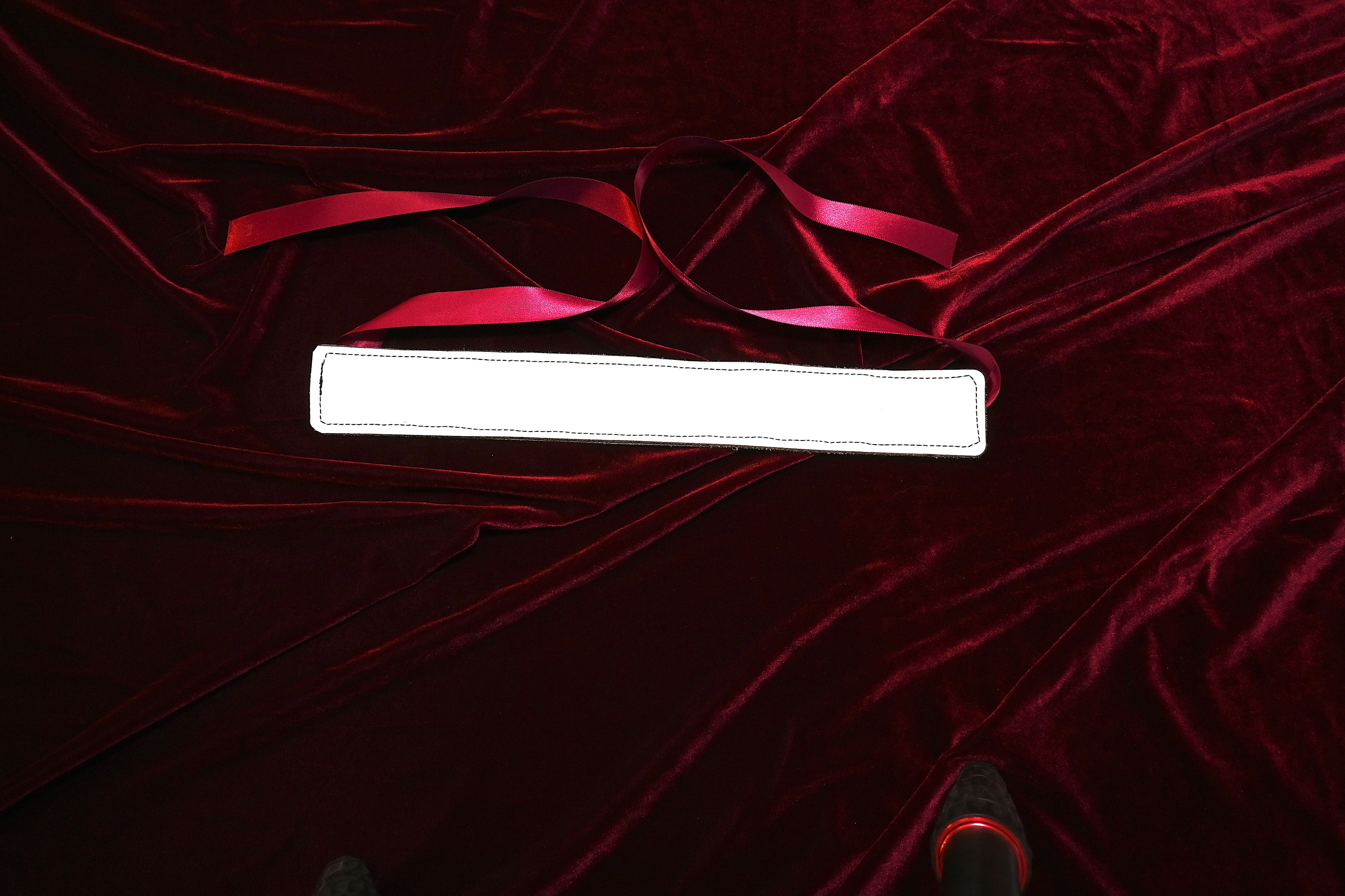 Crimson and White Corset Collar