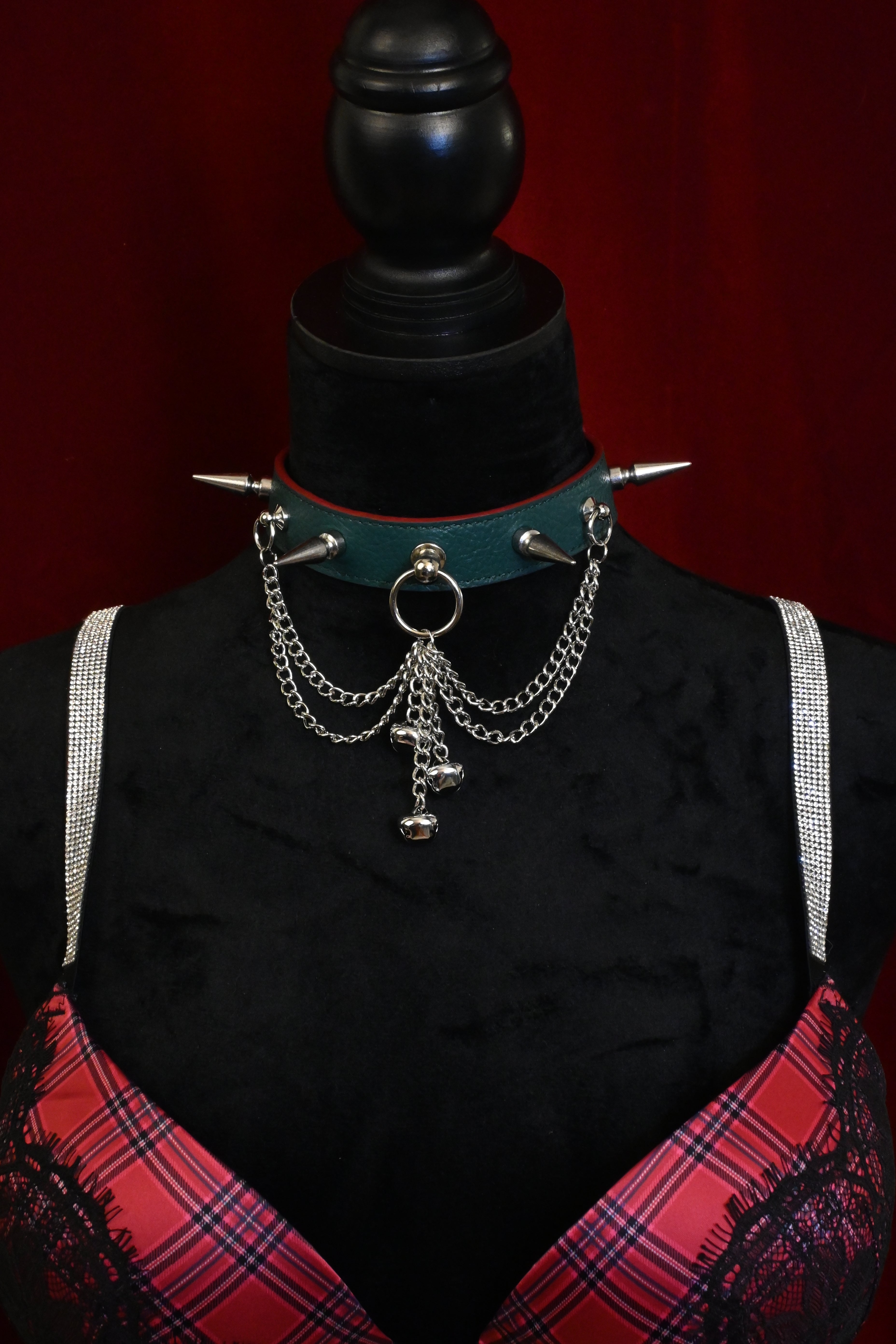 Spikes and Bells Collar