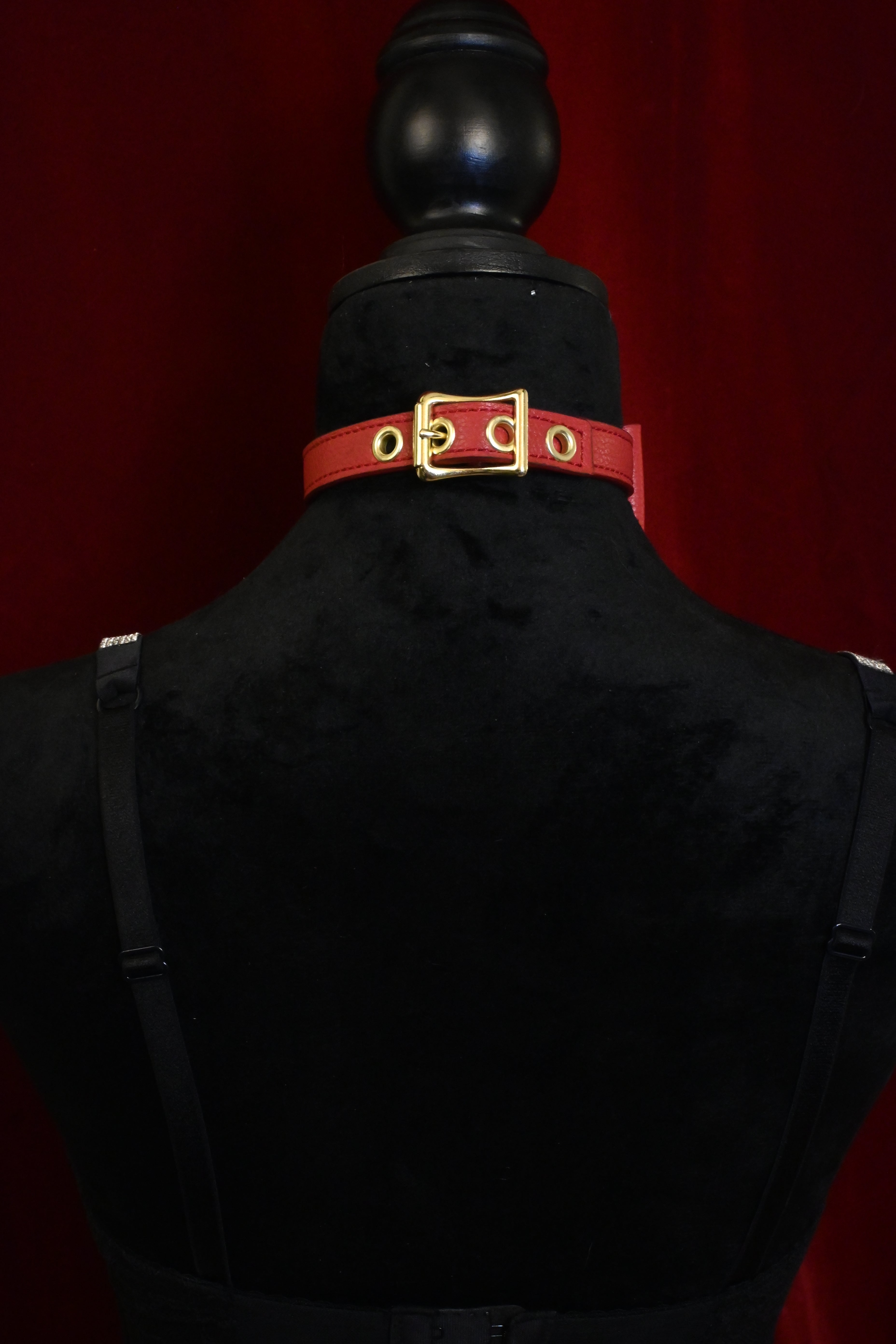 Holiday Red Bow Collar