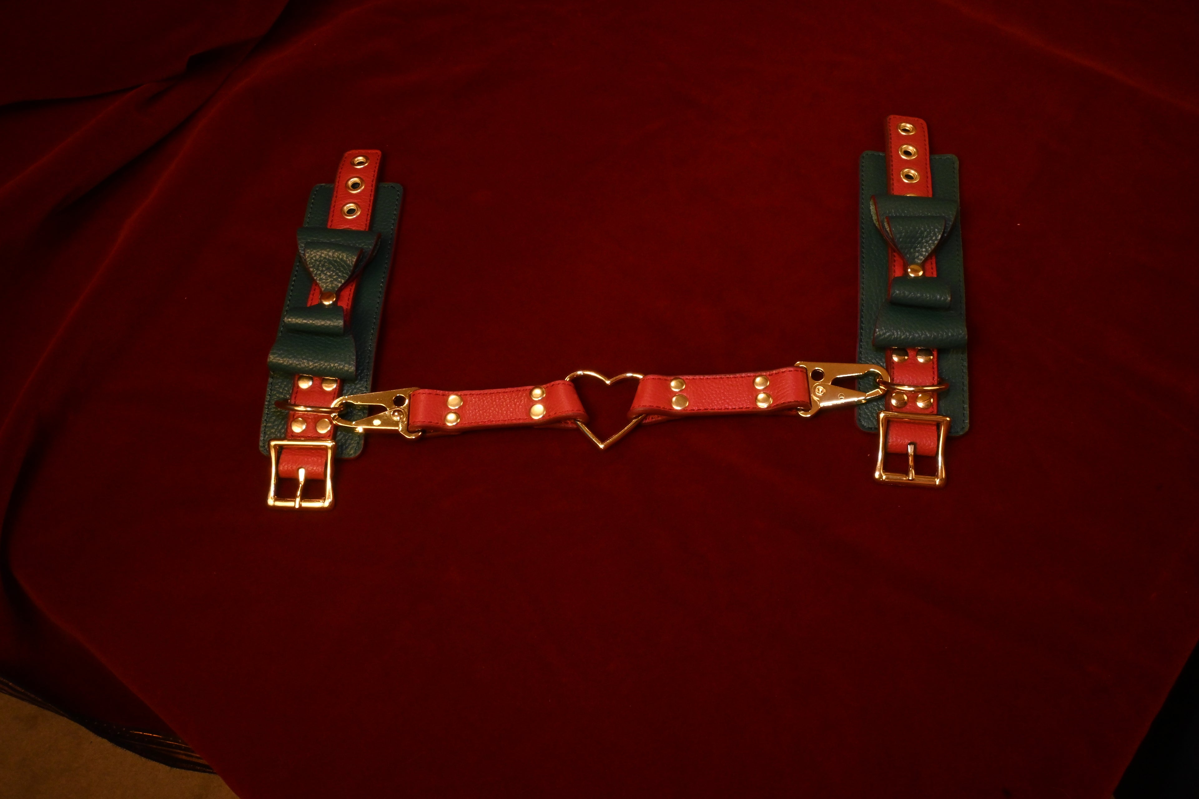 Festive Green Bow Cuffs