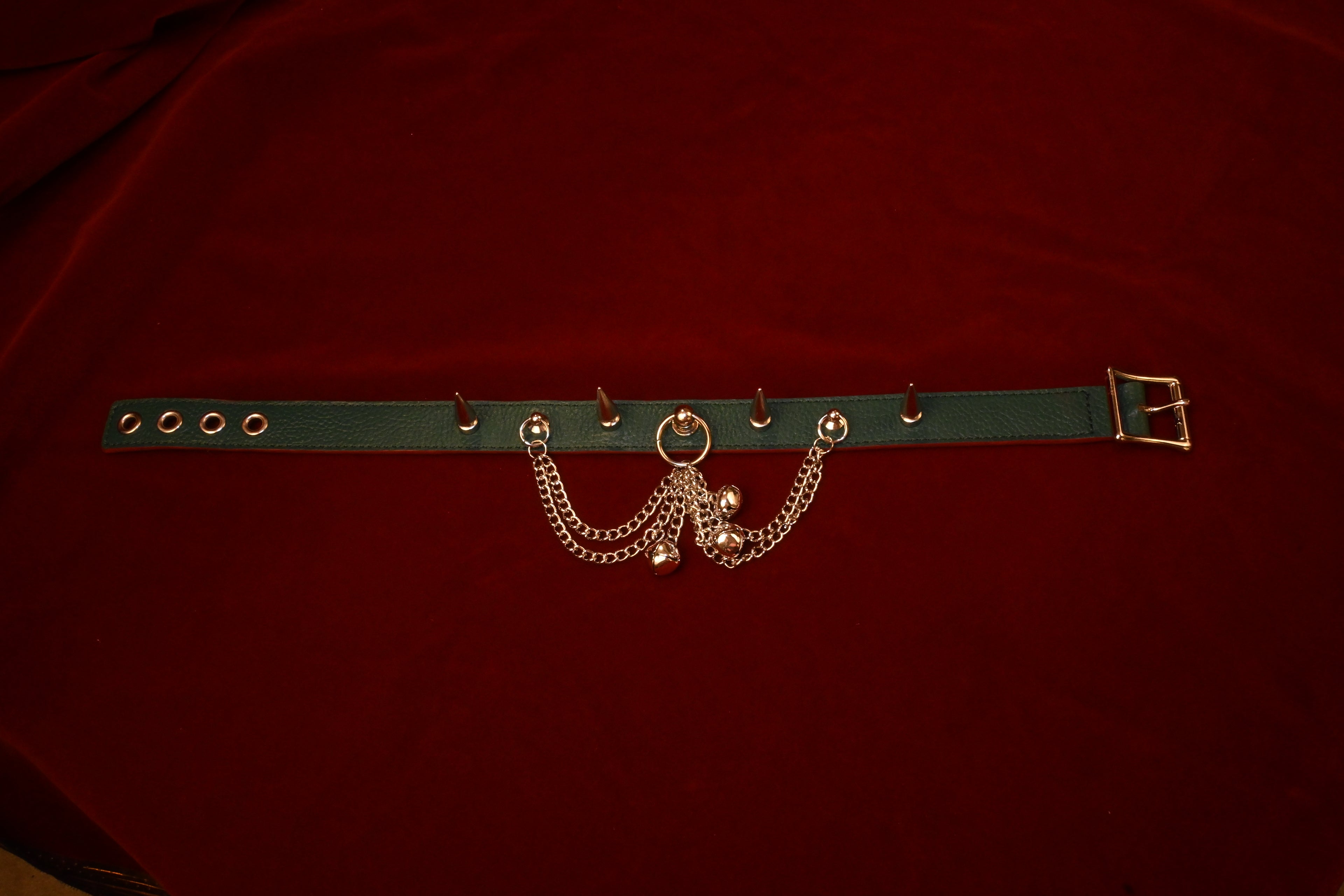 Spikes and Bells Collar