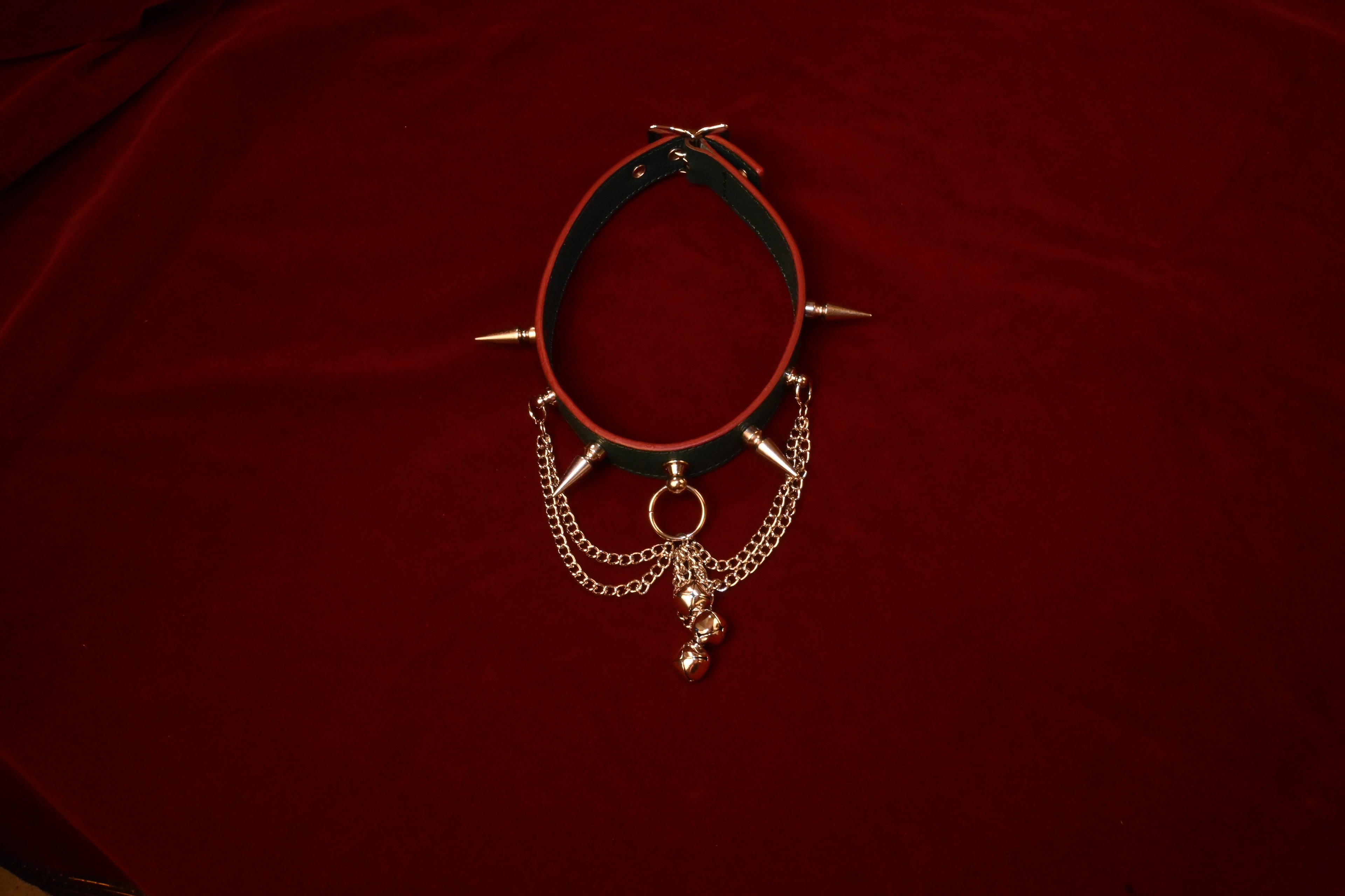 Spikes and Bells Collar