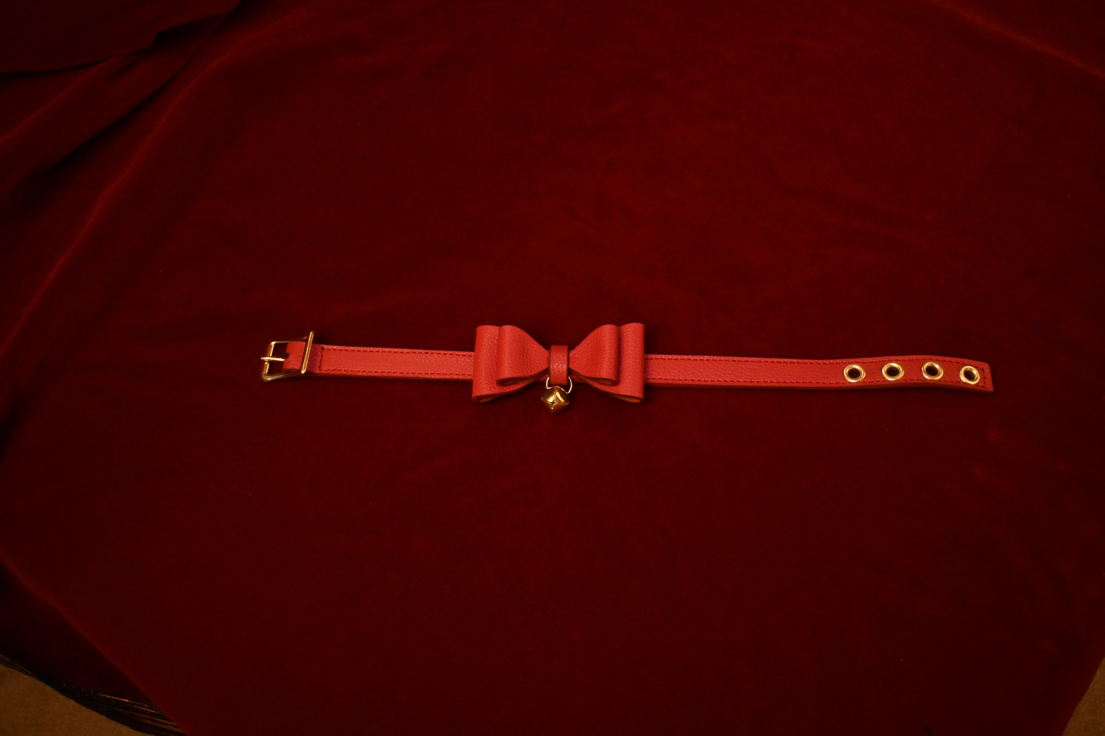 Holiday Red Bow Collar